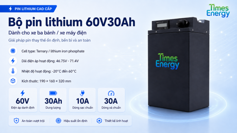 Bộ pin lithium 60V30Ah