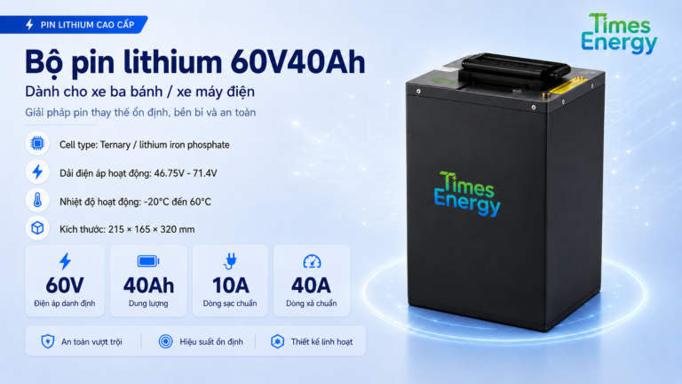 Bộ pin lithium 60V40Ah