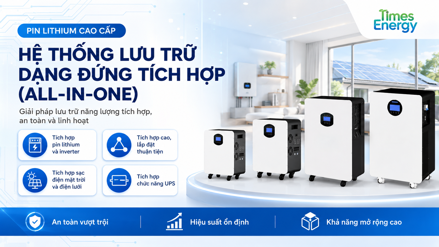 Integrated Floor-Standing Energy Storage System (All-in-One)