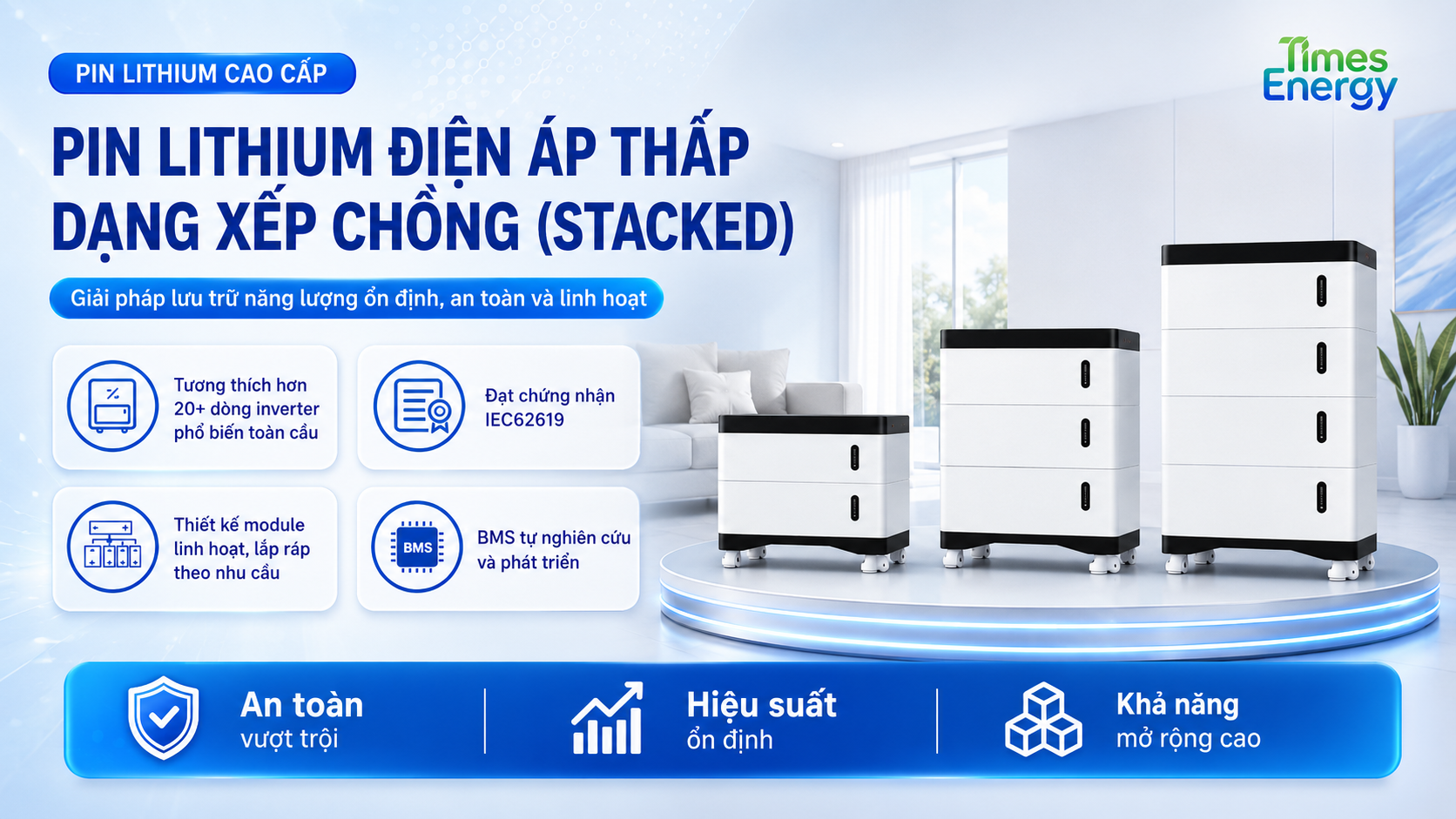 PIN LITHIUM ĐIỆN ÁP THẤP DẠNG XẾP CHỒNG (STACKED)