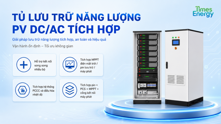 TỦ LƯU TRỮ NĂNG LƯỢNG PV DC/AC  TÍCH HỢP (30kW / 50kWh)