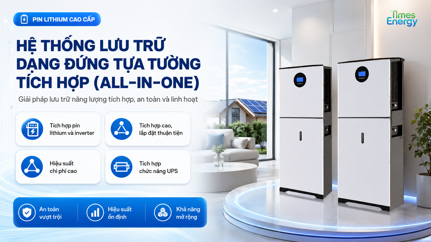 Integrated Wall-Mounted Energy Storage System (All-in-One)